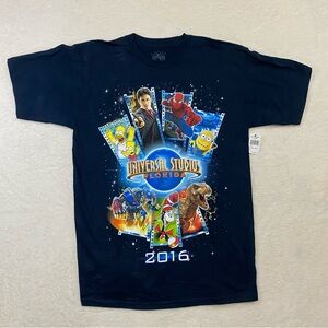 Universal Studios Mens Blue Florida 2016 Short Sleeve Crewneck T Shirt Size M